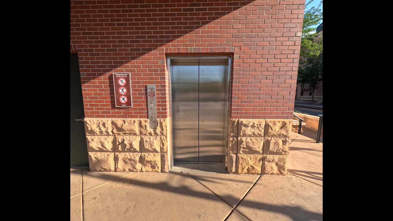 Schindler (mod by KONE) Hydraulic Elevator at Civic Center Parking Garage (1/2) in Fort Collins, CO