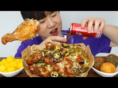 결혼을 추천할 수 없었던 이유를 말하며 푸라닭 고추마요 치킨 먹는 유부남 relaxing mukbang