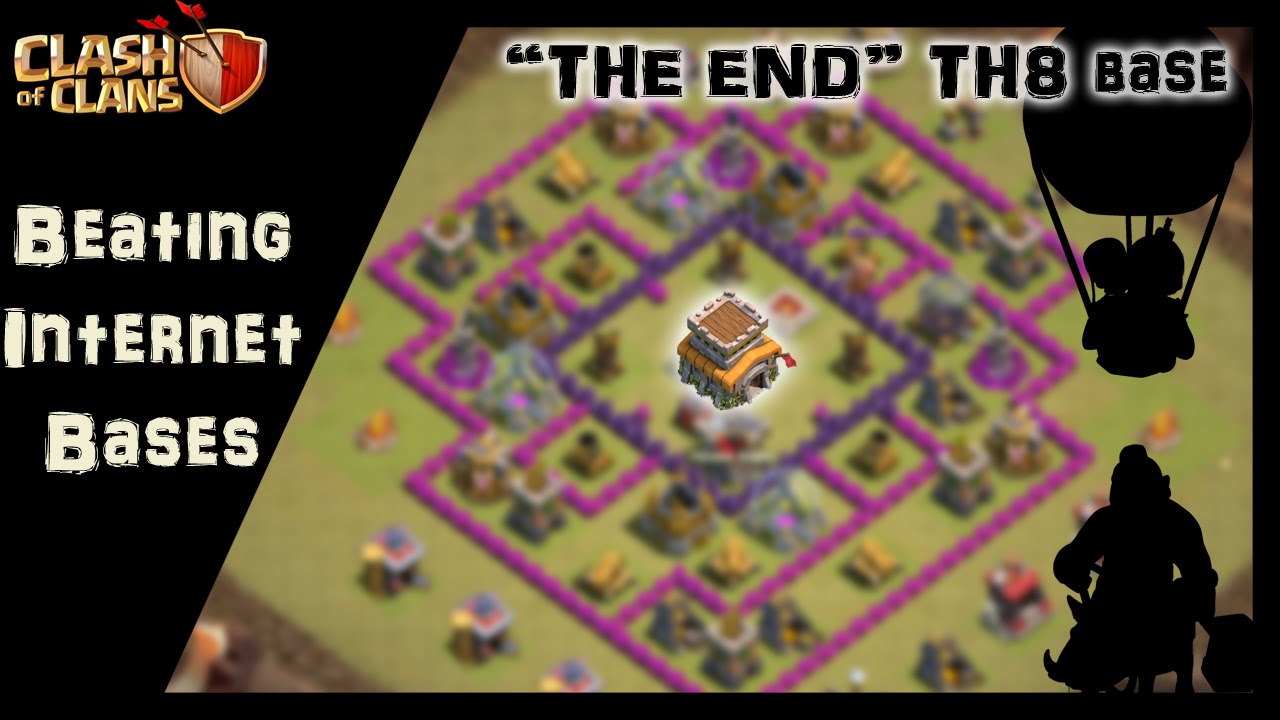 Clash of Clans How to 3 star "THE END" base TH8 w/ reverse HoLo