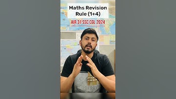 My Maths Revision Rule for SSC CGL!! Complete maths strategy out on channel!! #ssc #ssccgl #sscgd