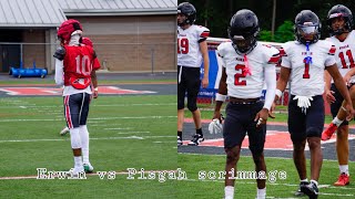 Erwin vs Pisgah scrimmage 