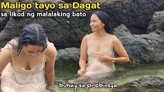 Samahan nyo ako maligo sa Dagat sa likod ng batohan | Buhay Probinsya