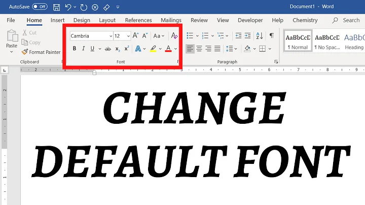 How to change default font in Word Set your favourite font as default in Word