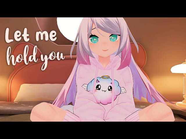 [ASMR VR 3Dio] Comforting you after a nightmare ❤️ Massage, heartbeat, close whispers