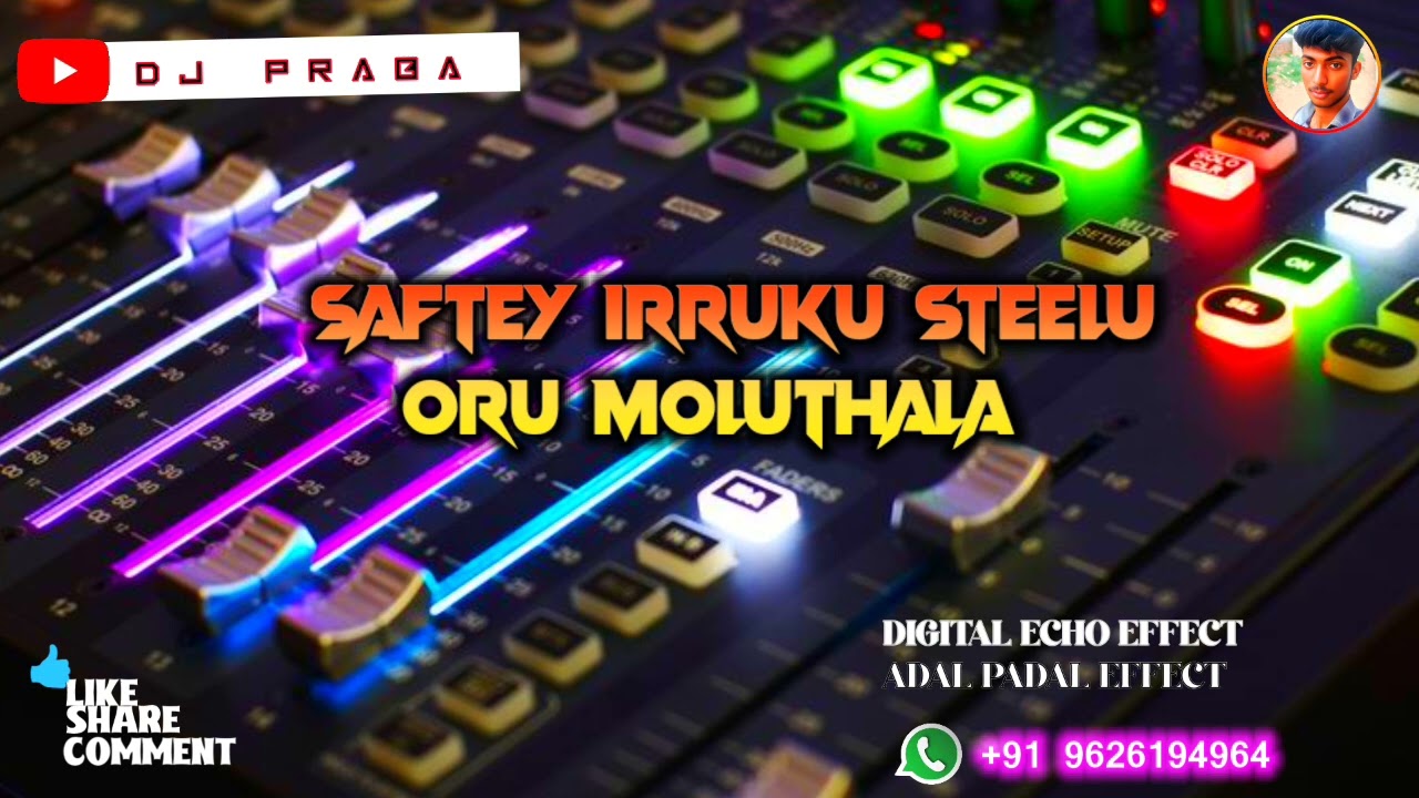 Saftey irruku steelu oru 😈 molathula⚔️ gana song adal padal mixing 🗡️ 