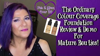 Review & Demo: The Ordinary Coverage Foundation ~ #maturebeauty screenshot 3