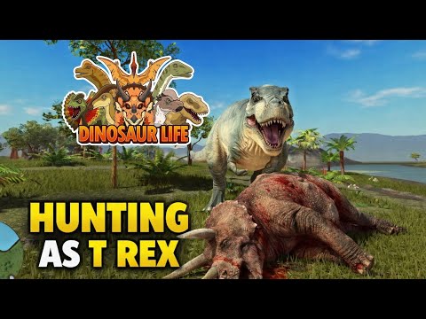 💥 Hunting as T-REX 🦖 in Roblox (Dinosaur Life) 🔥 || ROBLOX 
