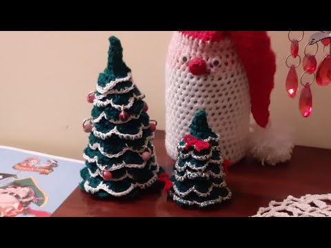 Schemi Decorazioni Natalizie All Uncinetto.Alberello Di Natale All Uncinetto Senza Nessuno Schema Christmas Tree Crochet Youtube