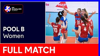 Full Match | Czech Republic vs. Iceland  CEV EuroVolley 2023 Qualifiers
