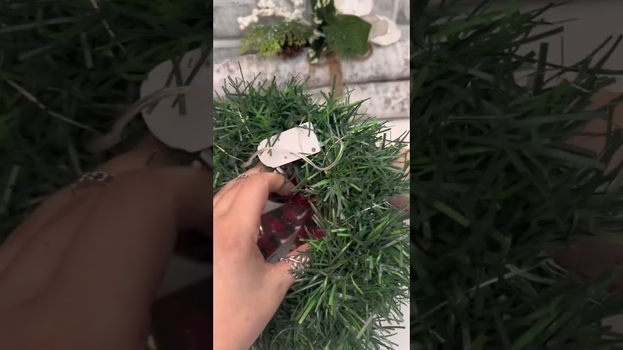 🎄DIY Mini Flocked Wreath w/ Lights🎄 