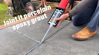 Joint it porcelain epoxy grout review and application test #diy #grouting #porcelain
