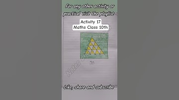 Class 10 Maths Lab Activity 17 Solution// Maths Lab Practical Class 10// #mathsactivity  #maths