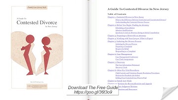 A Guide to Contested Divorce in New Jersey