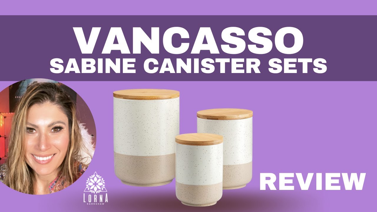 vancasso Sabine Canister Sets for Kitchen, Ceramic Kitchen Canisters for Countertop with Air REVIEW