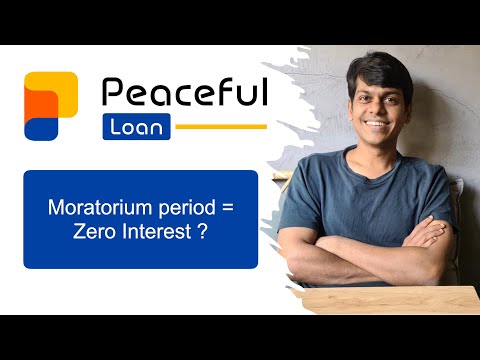 Interest rate calculations in moratorium period for education loan study abroad 2024 - video from Peaceful-Loans