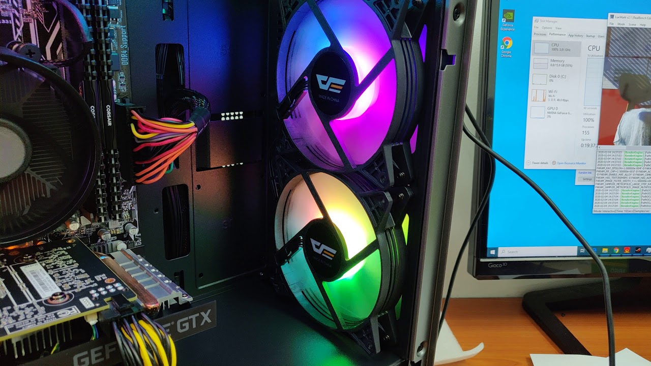 Aigo Darkflash C6 Aurora Spectrum RGB Fan - YouTube