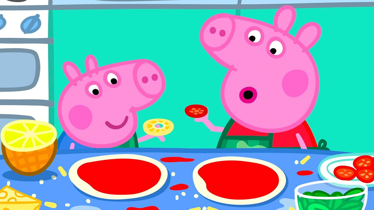 Peppa Pig Makes A Pizza 🐷 🍕Peppa Pig Official Channel 4K Family Kids  Cartoons 