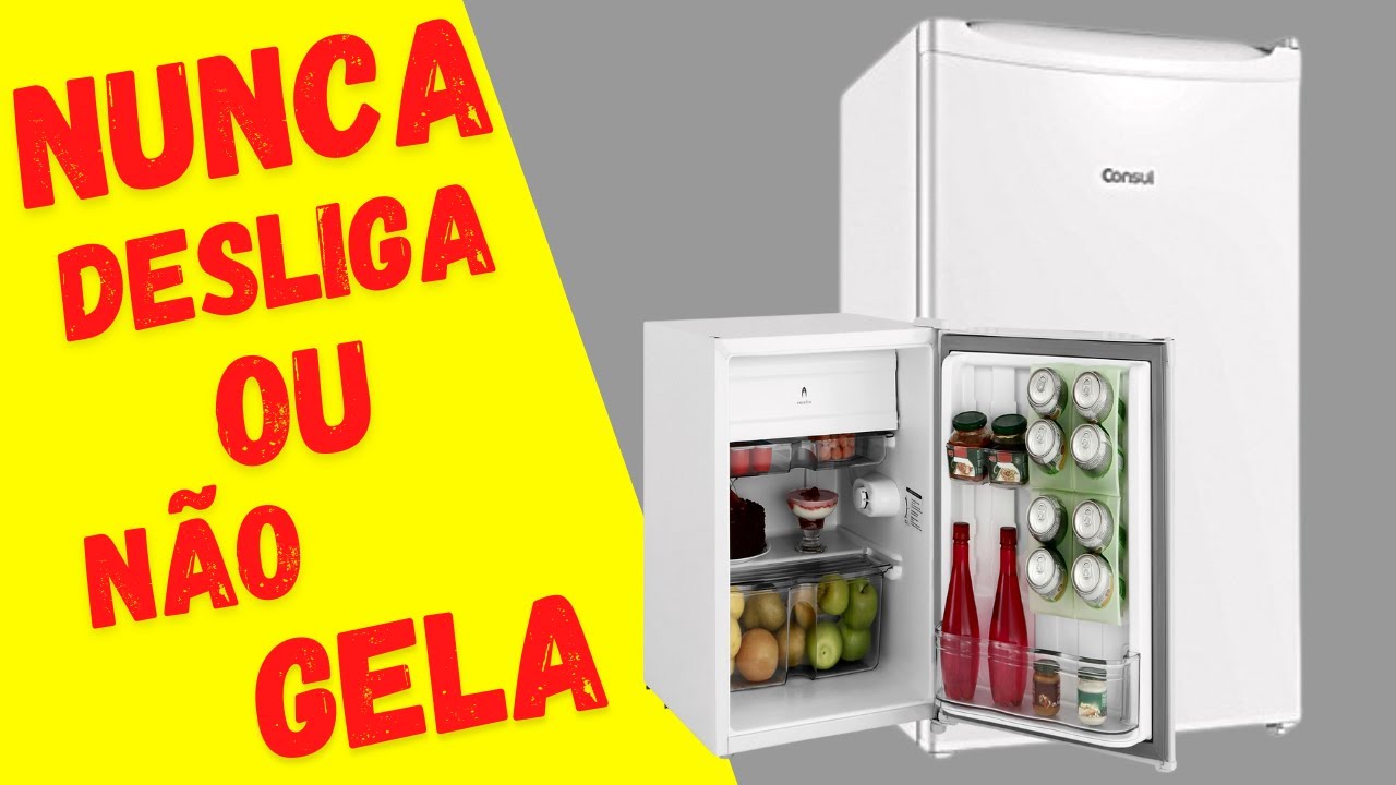 GELADEIRA ou FRIGOBAR congela os alimentos ou NÃO GELA - aprenda na ...