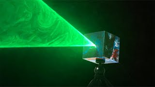 Kuiper Cube Interactive Laser Vortex Made With Upcycled Ocean Plastic