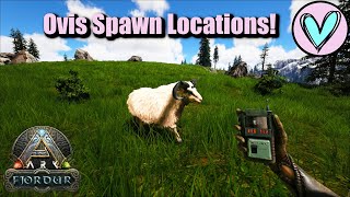 Ovis Spawn Locations! || Ark Fjordur!