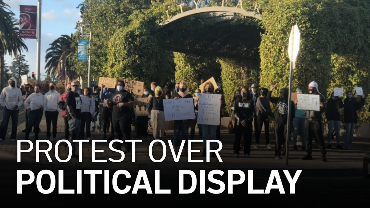 Second Day of Protests in Response to Joe Biden Effigy at Bay Area Home