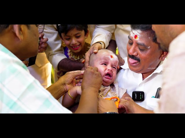 அழகான குட்டி தேவதையின் காது குத்தும் விழா: Ear Piercing Ceremony