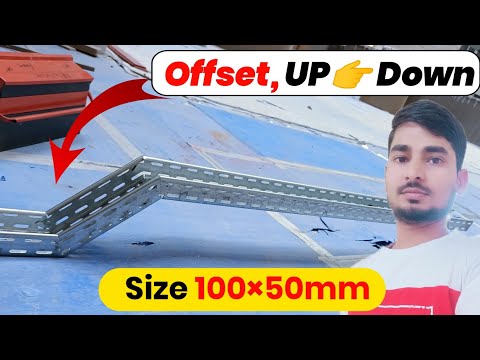 cable tray me offset kaise banaye | how to make offset in cable tray using | cable tray bend,