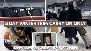 LICHT INPAKKEN: 8 dagen wintervakantie met het gezin, reizen met alleen handbagage (7 kg per pers...