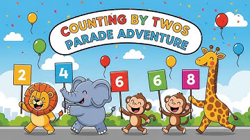 Counting by Twos Parade Adventure | Fun Math Songs for Kids | Animagic Studio