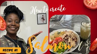 HOW TO CREATE SALMON IN ALFREDO SAUCE /JAMAICAN STYLE #salmon #howto