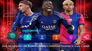 eFootball PES 2025 PPSSPP Camera Origin PS5 New Kits 2024/25 &amp; Transfers Real Faces Best Graphics