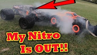 I finally did it, NITRO RC Car is out (Full speed CRASH)