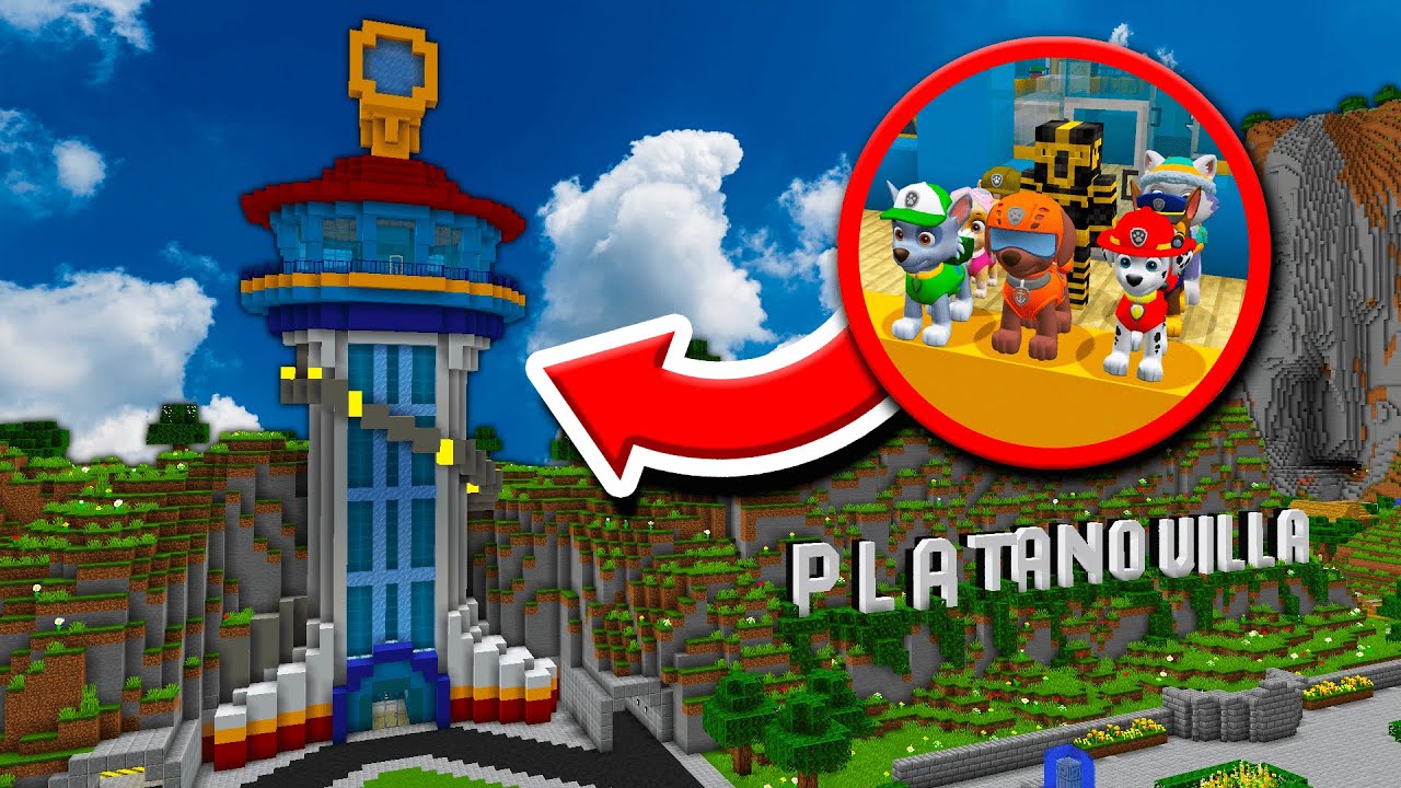 ME CONVIERTO EN MIEMBRO DE LA PAW PATROL EN MINECRAFT 😱