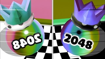 Ball Merge 2048 🏀vs Going Ball gameplay Colour Run walkthrough , iOS Android New Update part : 1364