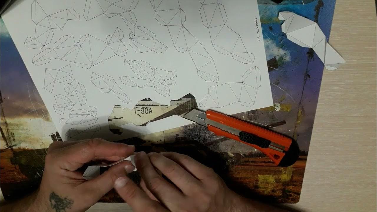 Бюст В. В. Путина из бумаги в технике папперткрафт - YouTube