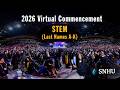 Virtual Commencement: STEM (Last Names A-K), May 23 at 3pm ET