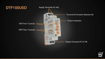 ATC-DEI Snapshot Series | DTF100USD DIN Rail Mount Asymmetric Flasher / Repeat Cycle Timer