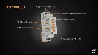 ATC-DEI Snapshot Series | DTF100USD DIN Rail Mount Asymmetric Flasher / Repeat Cycle Timer