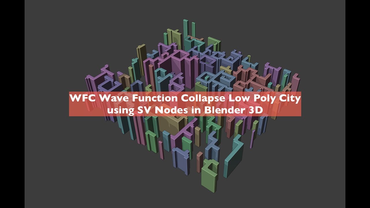 LIVENODING X SV Procedural WFC Low Poly Voxel City Using Blender and ...