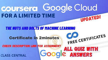 The Nuts and Bolts of Machine Learning,(week1-5) All Quiz Answers.#coursera #learning #quiz #answers