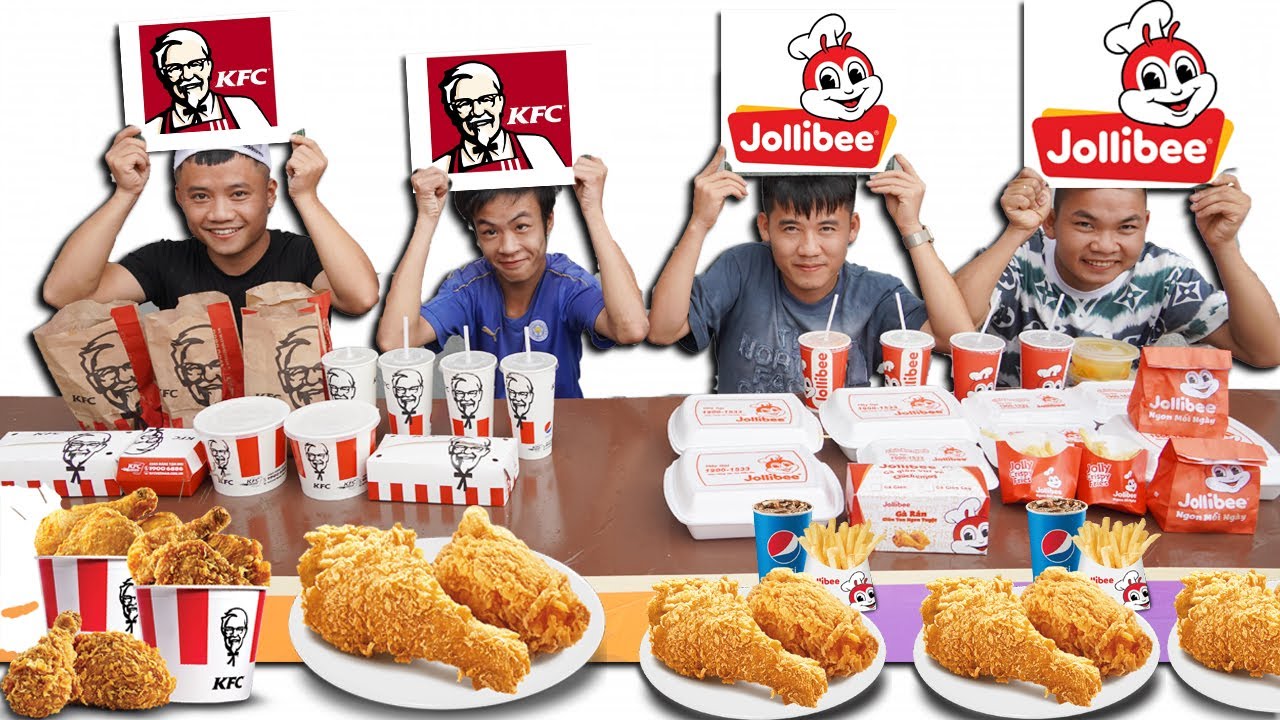 Hưng Troll | Thử Thách 24H Ăn Gà Rán Theo Các Cửa Hàng Nổi Tiếng KFC Vs Jollibee Thắng Nhận 500$