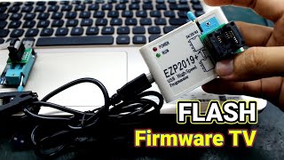 cara flash ic memory tv rusak | EZP2019