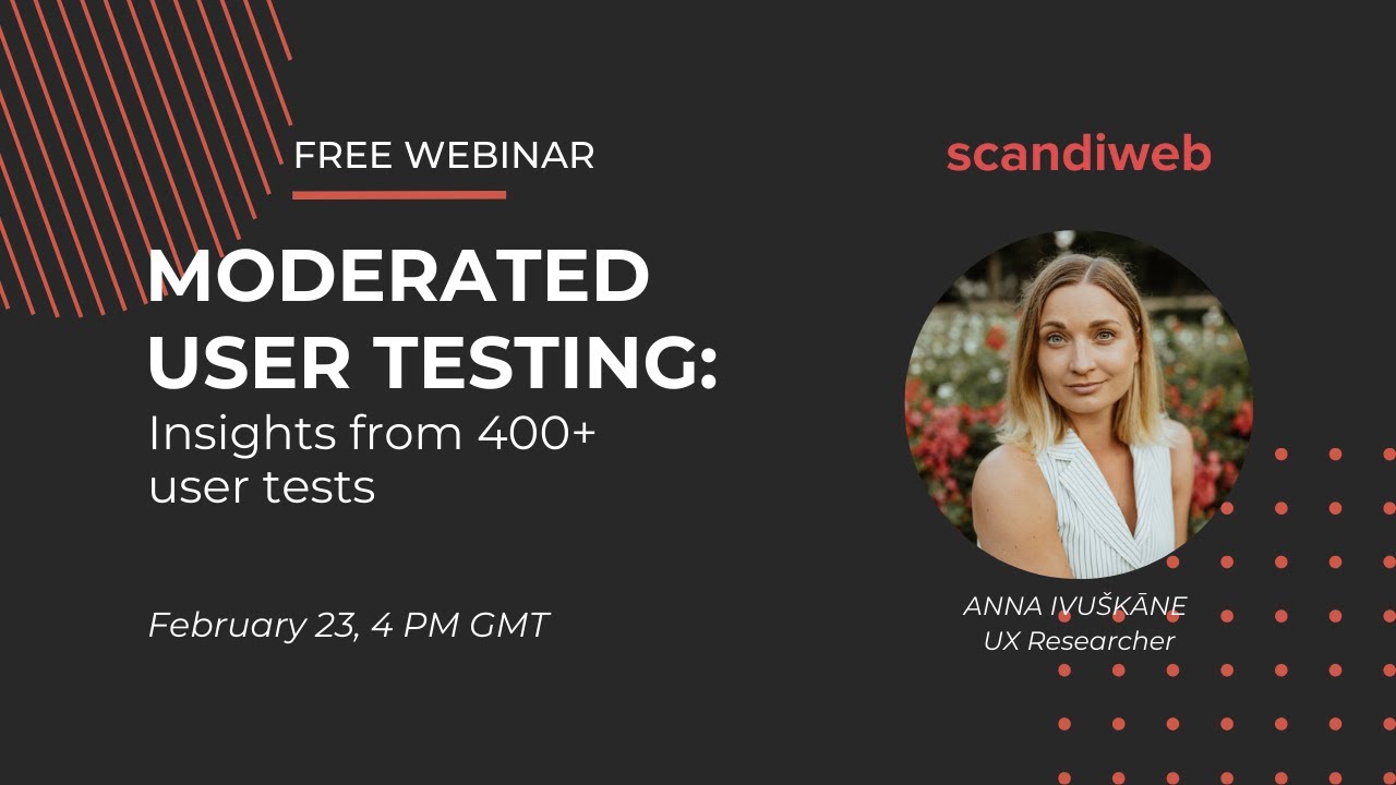Moderated User Testing webinar - YouTube