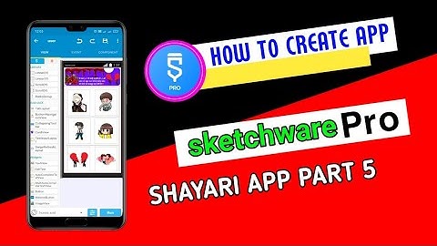 sketchware pro me app kese banye shayari app kese banaye sketchware pro me earning app project today