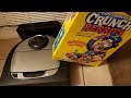 Neato D7 vs Cap&#39;n Crunch - Carpet Test