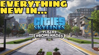 Everything New In Plazas & Promenades DLC For Cities Skylines!