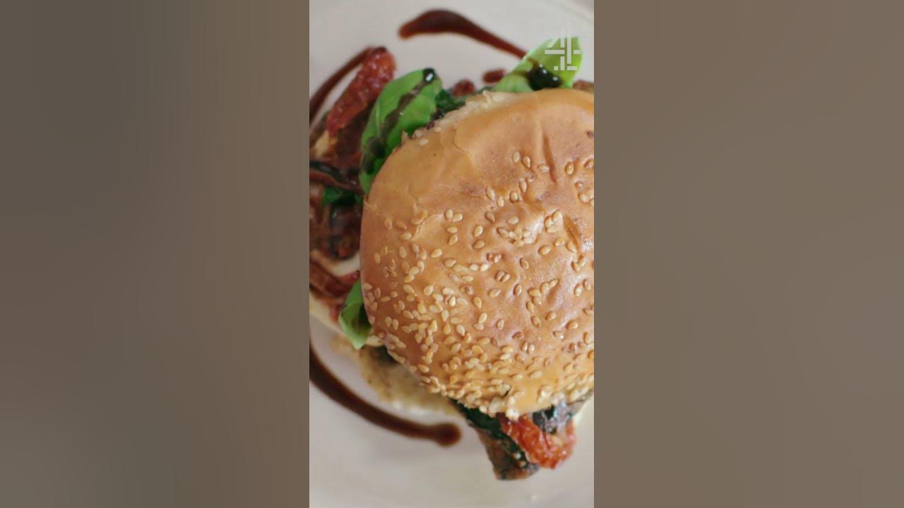 ONE Pan Aubergine Burger Jamie Oliver short YouTube