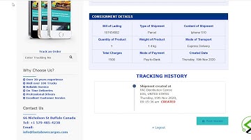 Courier Tracking Script
