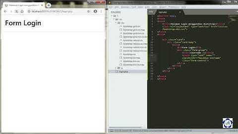 Tutorial HTML - Membuat Form Login Sederhana Menggunakan CSS Bootstrap