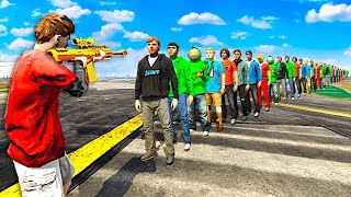 1 BULLET vs 1,000 YOUTUBERS In GTA 5! (Mods)